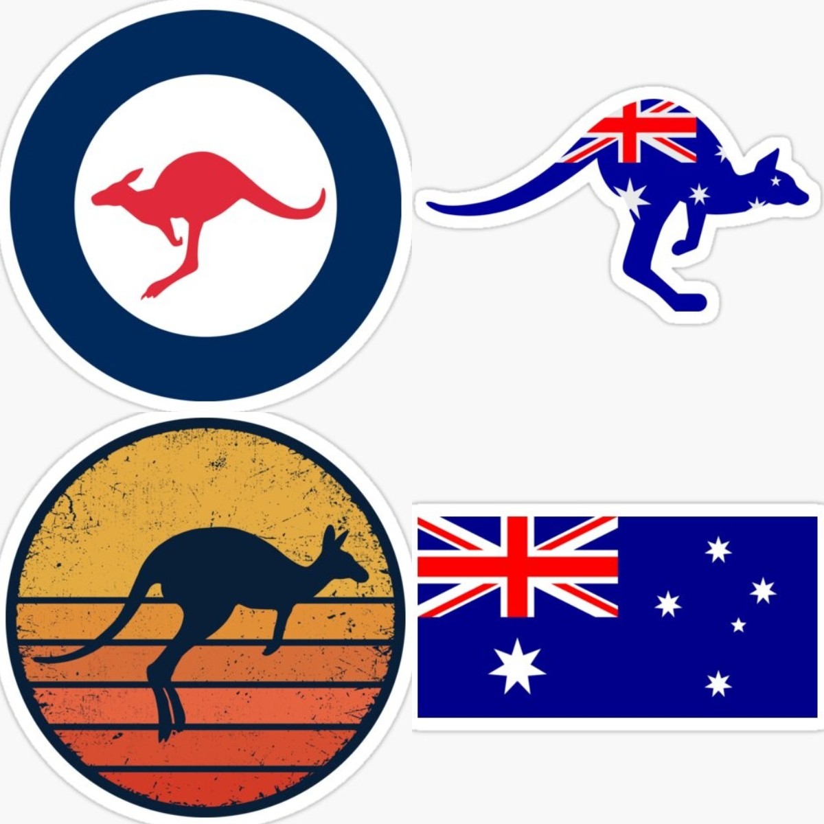 Car Accessories Australia - Kangaroo Zone Australia Adesivo per paraurti