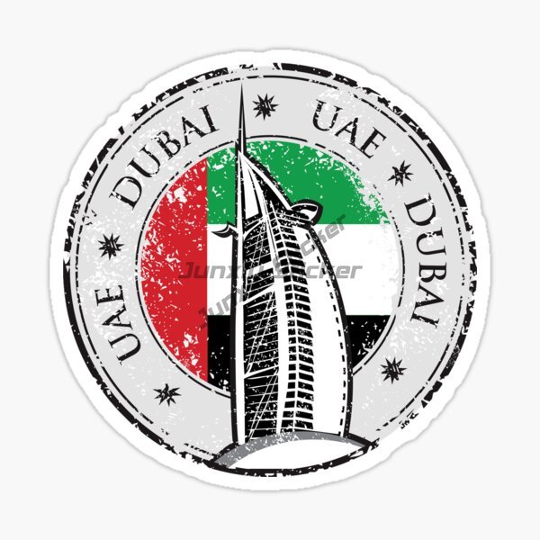 Car Accessories In Dubai - Emblema e Distintivo Circolare della Bandiera