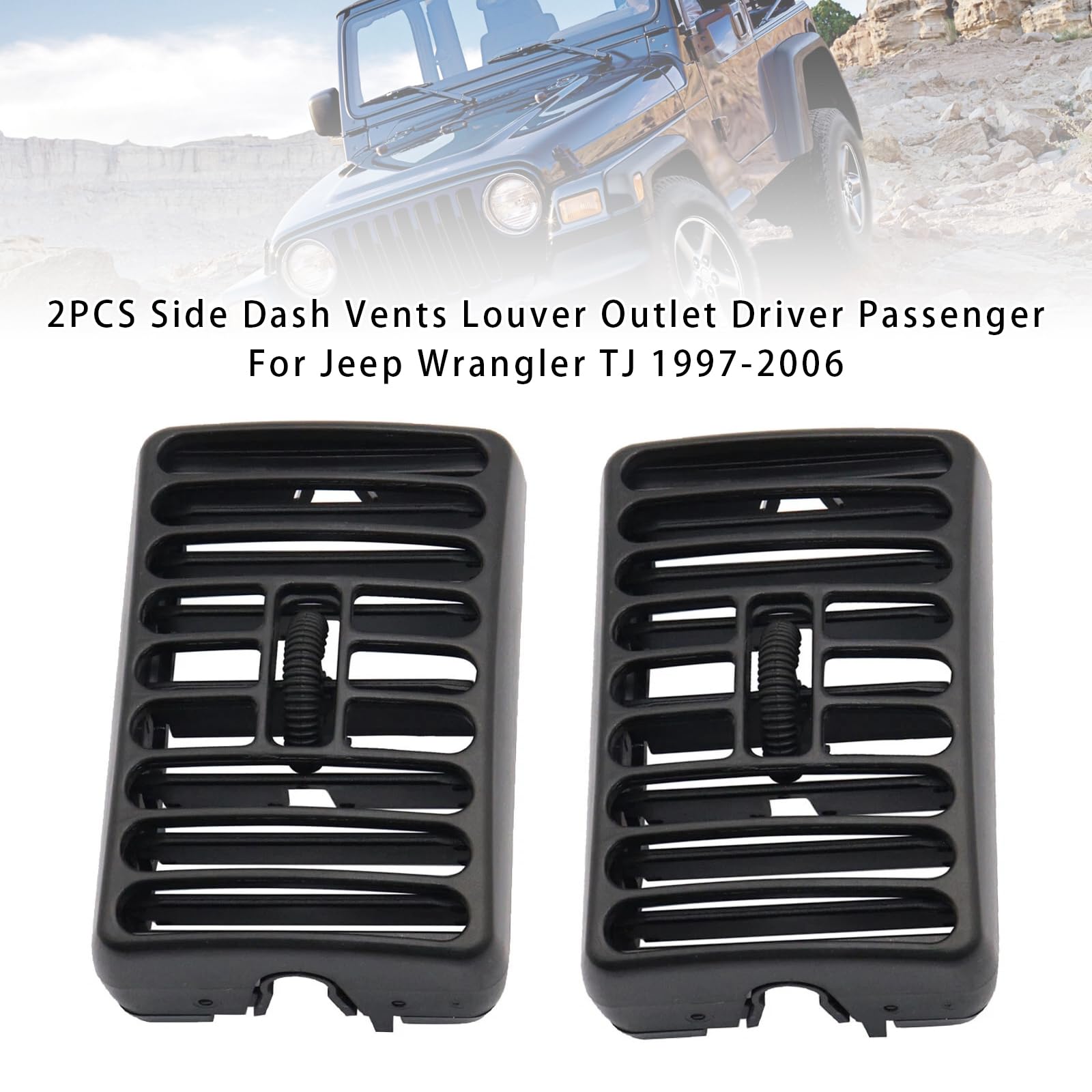 Car Accessories For Dashboard - 2 Pezzi Copertura Griglia Bocchetta Aria