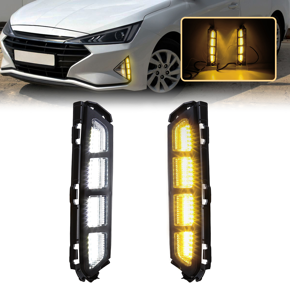 Car Accessories For Road Trip - 2 pezzi LED fendinebbia per Hyundai