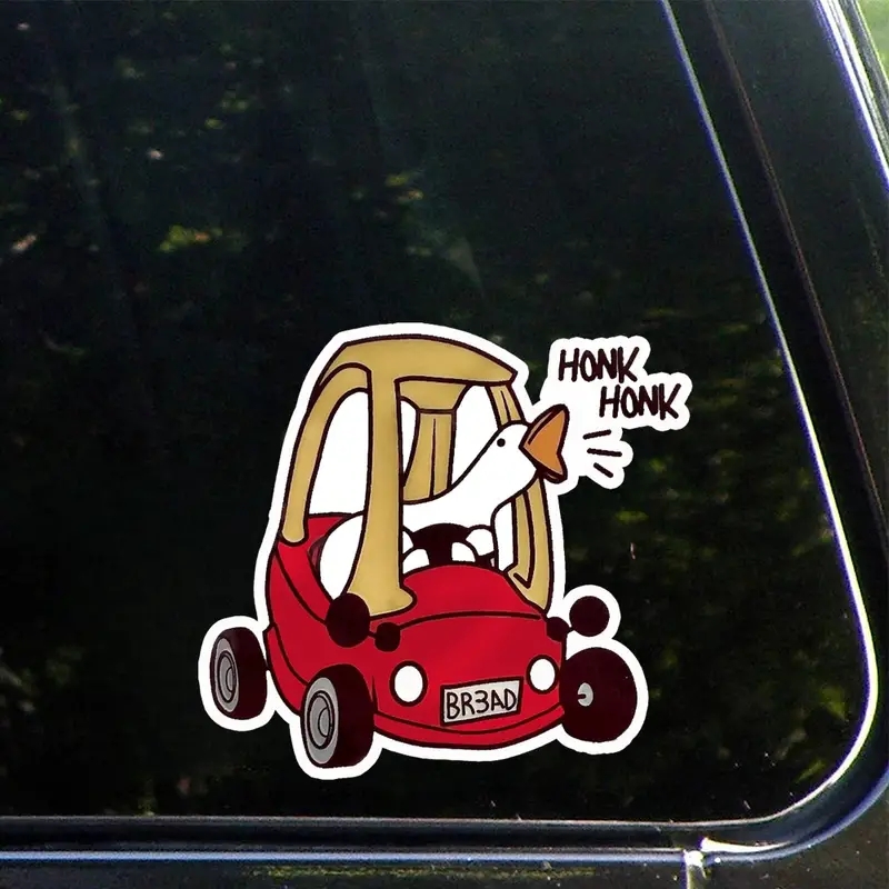 Car Accessories Gift Ideas - Divertente adesivo in vinile d'oca Honk