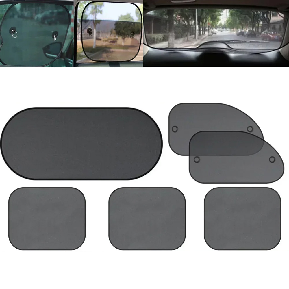 Car Accessories Rear - Set di 1 tendina oscurante nera